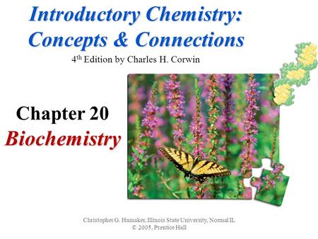 Introductory Chemistry: Concepts & Connections Introductory Chemistry: Concepts & Connections 4 th Edition by Charles H. CorwinBiochemistry Christopher.