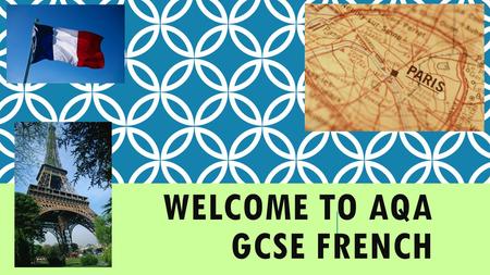 WELCOME TO AQA GCSE FRENCH. HOW THE COURSE IS ASSESSED 1)Unit 1: Listening 46551F; 46551H (20%) This takes the form of an exam paper sat at the end of.