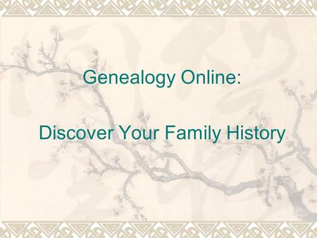Genealogy Online: Discover Your Family History. Federal Census Records  Every ten years since 1790, the U.S. government has conducted a census of each.