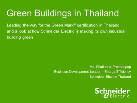 Green Buildings in Thailand