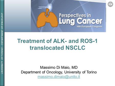Treatment of ALK- and ROS-1 translocated NSCLC