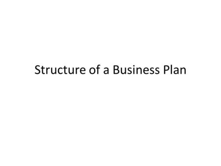 introduction to business plan preparation ppt