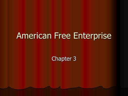 American Free Enterprise