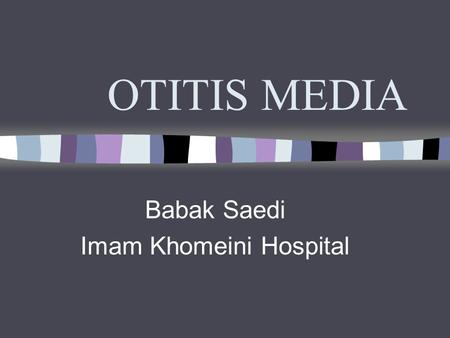 otitis media case presentation ppt