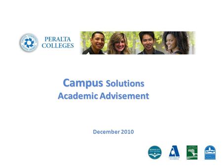 Campus Solutions Academic Advisement December 2010.