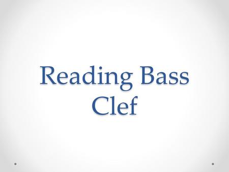 Reading Bass Clef. Staff Music is written on a staff. A staff is a set of five lines. The plural form of staff is staves.