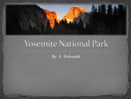 By: S. Holcomb. 37.8499° N, 119.5677° W: Yosemite, Coordinates Yosemite National Park is a Park in Mariposa County, California. It has an elevation of.