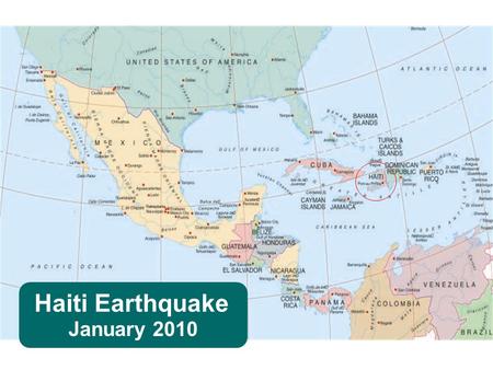 Haiti Earthquake January 2010.