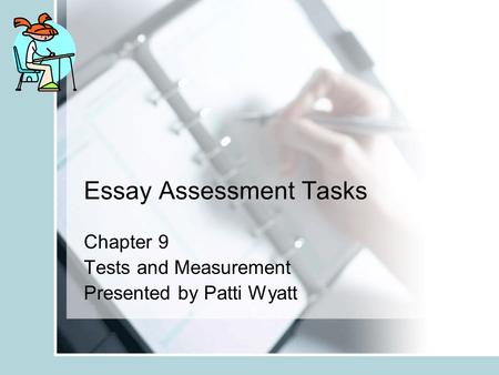 Essay Assessment Tasks