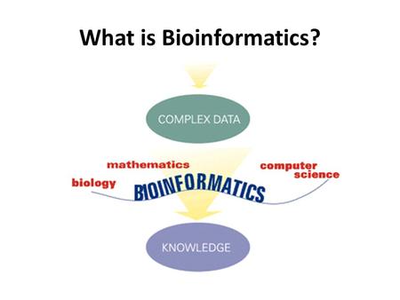 What is Bioinformatics?. Conceptualizing biology in terms of molecules and then applying “informatics” techniques from math, computer science, and statistics.