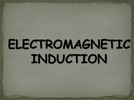 Magnetic effect: An electric current passing through a conductor produces a magnetic field around it. Electro motive force: When a cell is not connected.