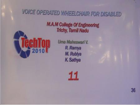To control the movement of a manual wheelchair by means of human voice for paralyzed patients. AIM: