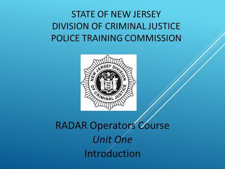 Introduction to RADAR Operator Course