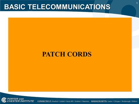 1 PATCH CORDS BASIC TELECOMMUNICATIONS. 2 Telecom Cabling Even with the advent and deployment of wireless technology, with its inherent problems of size,