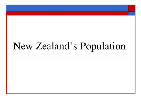 New Zealand’s Population. Distribution of the population  Not distributed evenly  Some places have more people than others  Population density – is.