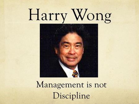 Management is not Discipline