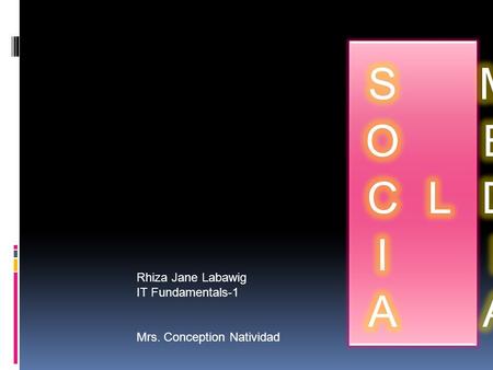 Rhiza Jane Labawig IT Fundamentals-1 Mrs. Conception Natividad.