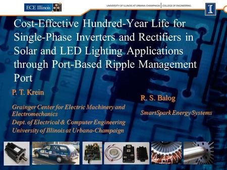 Cost-Effective Hundred-Year Life for Single-Phase Inverters and Rectifiers in Solar and LED Lighting Applications through Port-Based Ripple Management.