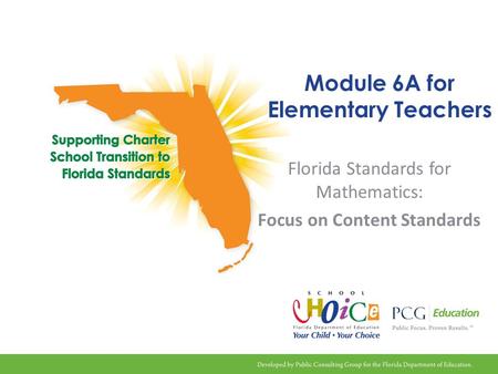 Module 6A for Elementary Teachers