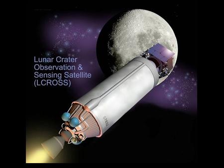 LCROSS Our next mission to the surface of the Moon. Developed and managed by NASA Ames Research Center in partnership with Northrop Grumman. Goal: to.