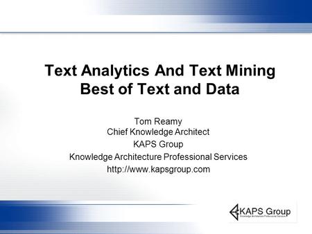 Text Analytics And Text Mining Best of Text and Data