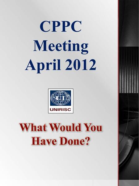 CPPC Meeting April 2012. “Missing Dish pack containing 3,000 cd’s.” Amount claimed - $7,500 CLAIM 1: Initial Observations CD’s packed in a dish pack?