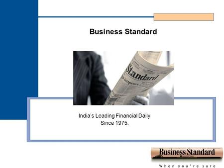 India’s Leading Financial Daily Since 1975. Business Standard.