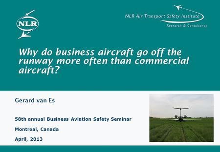 Gerard van Es 58th annual Business Aviation Safety Seminar
