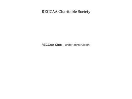 RECCAA Charitable Society