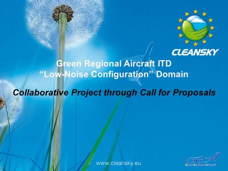 Green Regional Aircraft ITD “Low-Noise Configuration” Domain