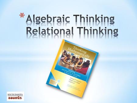 * Develop an understanding of the concept of relational thinking. * Consider how to encourage students to develop and engage in relational thinking. *
