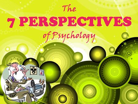 The 7 PERSPECTIVES of Psychology. The Birth of Psychology Wilhelm Wundt - 1879 University of Leipzig – Psychology’s first experiment, birth of a science.