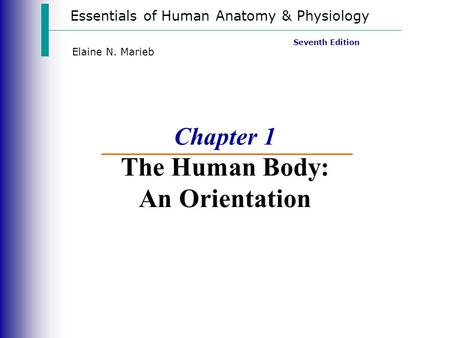 Chapter 1 The Human Body: An Orientation