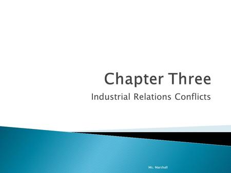 Industrial Relations Conflicts