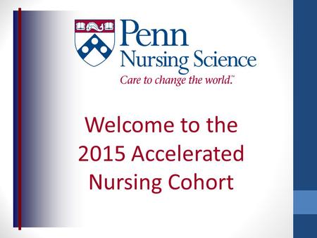 Welcome to the 2015 Accelerated Nursing Cohort. Financial Aid Webinar.