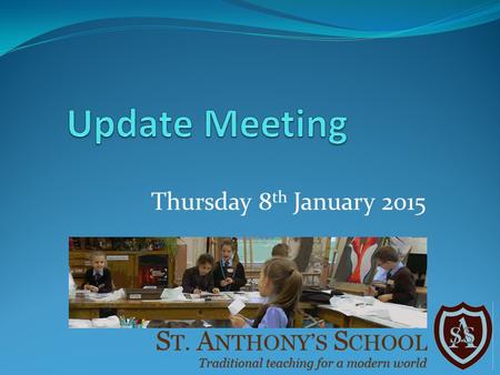 Thursday 8 th January 2015. To provide an update on the work and new structure of the Governing Body To present the results of the questionnaire.