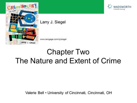 Chapter Two The Nature and Extent of Crime