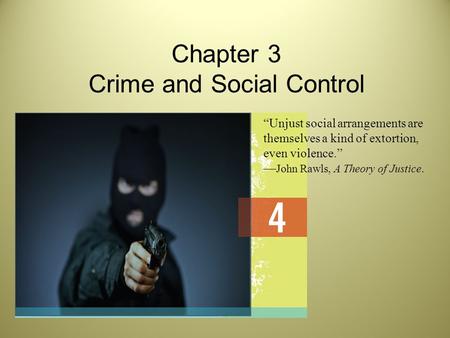 Chapter 3 Crime and Social Control