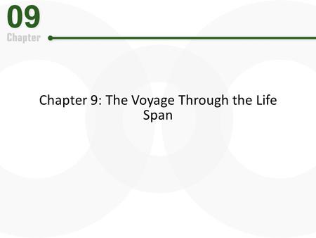Chapter 9: The Voyage Through the Life Span