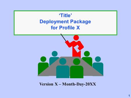 1 ‘Title’ Deployment Package for Profile X Version X – Month-Day-20XX.