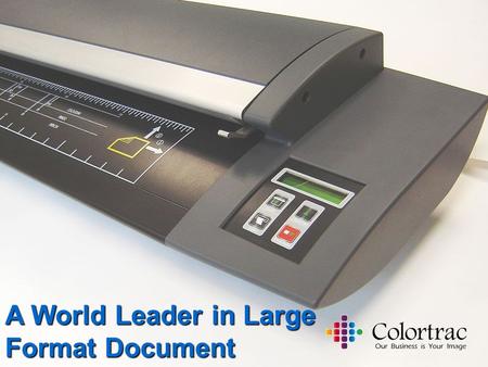 A World Leader in Large Format Document Scanning.
