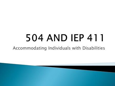 Accommodating Individuals with Disabilities. Is this your guide?