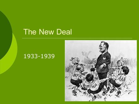 The New Deal 1933-1939. FDR’s Fireside Chats.
