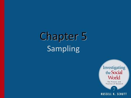 Chapter 5 Sampling.