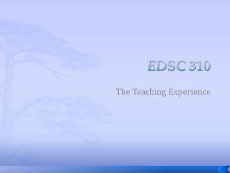 Edsc 310 teaching philosophies