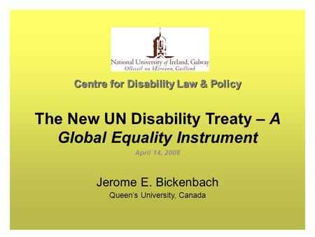 Centre for Disability Law & Policy