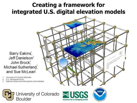 Barry Eakins, Jeff Danielson John Brock, Michael Sutherland, and Sue McLean Creating a framework for integrated U.S. digital elevation models 1.University.