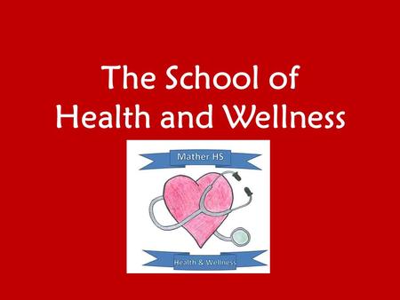The School of Health and Wellness. Our Philosophy The School of Health and Wellness prepares students to become lifelong learners who understand the importance.
