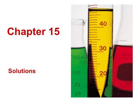 Chapter 15 Solutions.