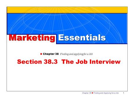 Section 38.3 The Job Interview